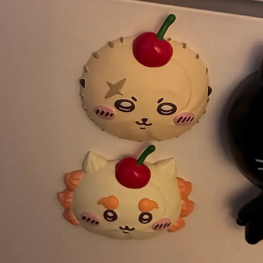 [BUNJANG] Chiikawa Whipping Magnet Racco &amp; Shisa Set / 치이카와 휘핑 마그넷 랏코+시사