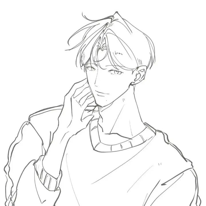 [BUNJANG] Character Sketch Commission (Male Focus, Bust) / 낙서 커미션