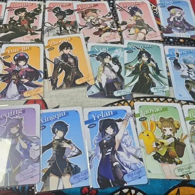 [BUNJANG] Genshin Cafe Liyue Random Photocard Set (20 pcs) / 원신카페 리월 랜덤포카 20장 올클