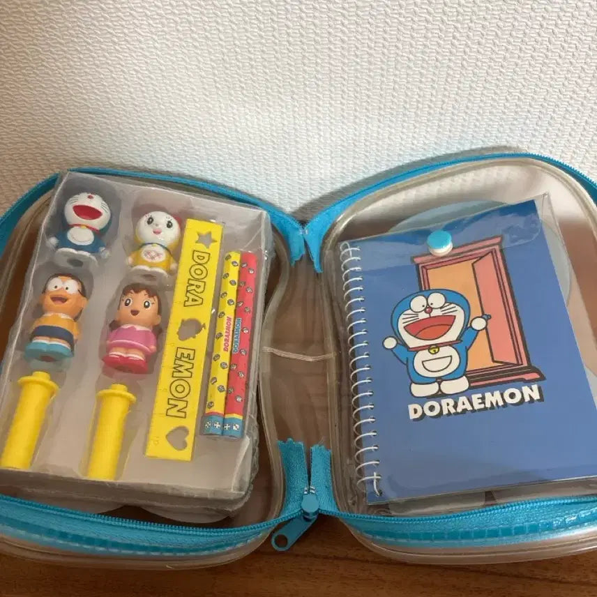 [BUNJANG] Doraemon Classic Stationery Set Pouch / 도라에몽 고전 문구세트 파우치 새상품
