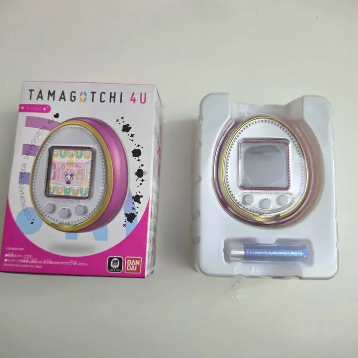 [BUNJANG] Tamagotchi 4U Pink Full Set / 다마고치 4U 포유 핑크 풀박