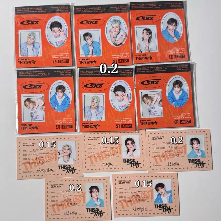 [BUNJANG] Stray Kids Photocard / stray kids 스키즈 포카 poca album sell 양도