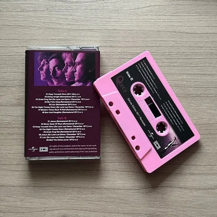 [BUNJANG] Queen "Queen" 2011 Remastered Deluxe Edition Limited Edition Pink Cassette Tape / 퀸 Queen 데뷔 앨범 2011 리마스터 딜럭스 카세트 테이프