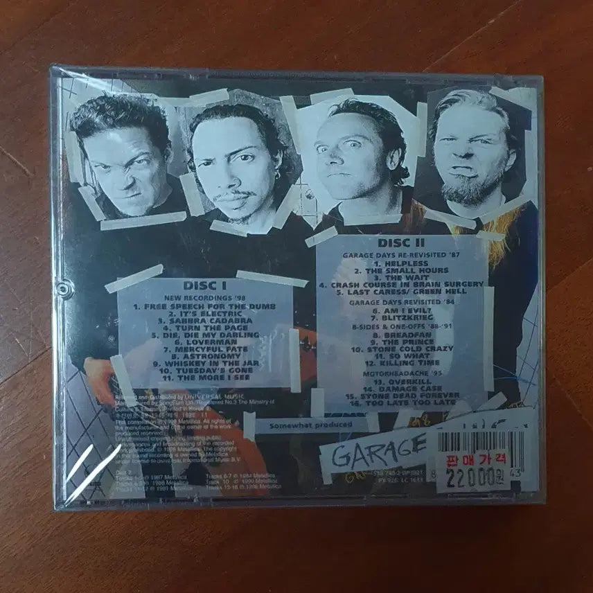 [BUNJANG] Metallica Garage Inc. 1998 2CD (Sealed) / 미개봉.메탈리카 Garage In.2CD1998