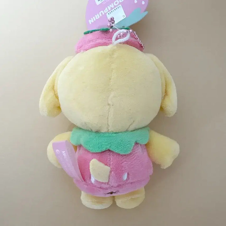 [BUNJANG] Sanrio Strawberry Pompompurin Plush Keychain / 산리오 딸기 폼폼푸린 인형 키링 새상춤