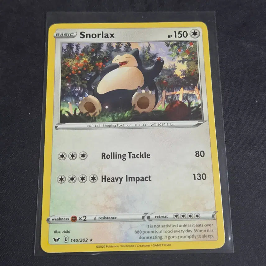 [BUNJANG] Pokemon Card North American Snorlax 140/202 / [포켓몬 카드] 북미판 잠만보 140/202