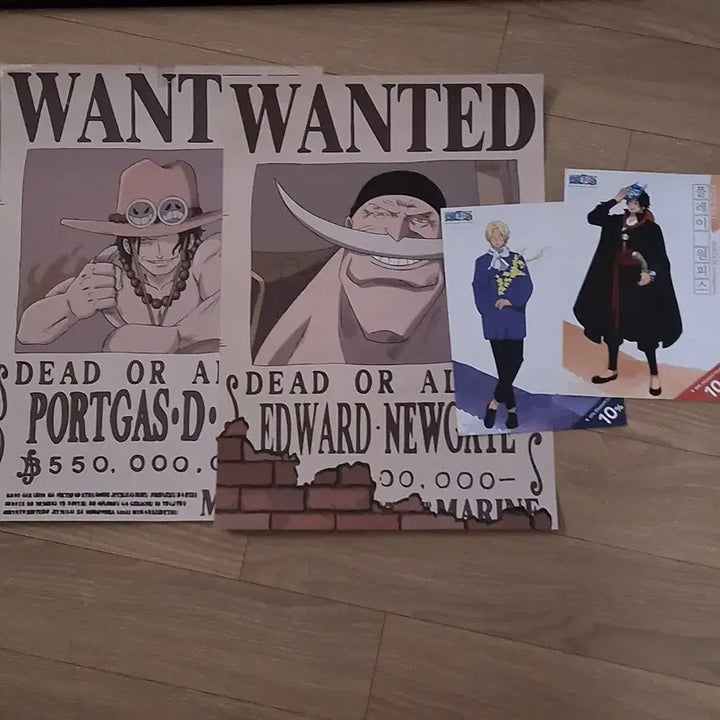[BUNJANG] One Piece Puzzle Frame, Wanted Posters (Ace, Whitebeard), Illustration Cards (Ace, Sabo) Bundle Set / 3.1)원피스 퍼즐+액자, 현상 수배 포스터(에이스,흰수염), 일러스트 카드(에이스, 사보) 일괄