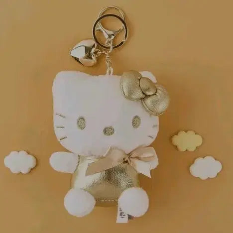 [BUNJANG] Sanrio Hello Kitty Gold Heart Charm 13cm / 산리오 헬로키티 골드하트 키링 13cm