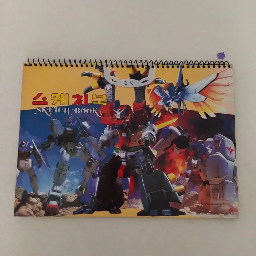 [BUNJANG] Vintage Robot Sketchbook Old Toy Retro Comic Robot Stationery / 옛날 로봇 스케치북 / 빈티지 완구 올드토이 레트로 만화 로보트 문구 고전 건담 골드런 마징가 태권브이 다간 선가드