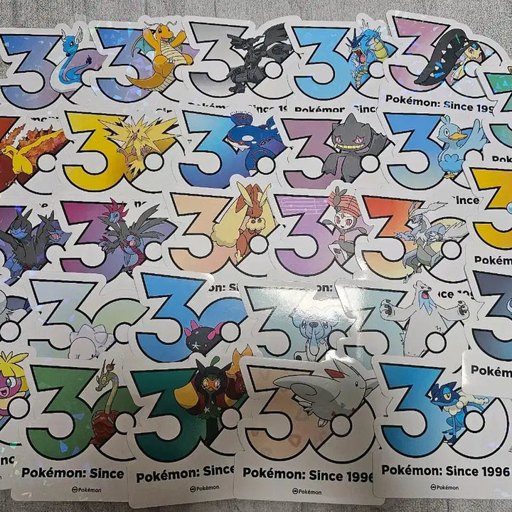 [BUNJANG] Pokemon 30th Anniversary Logo Sticker / 포켓몬 30주년 로고스티커 교환 / 판매