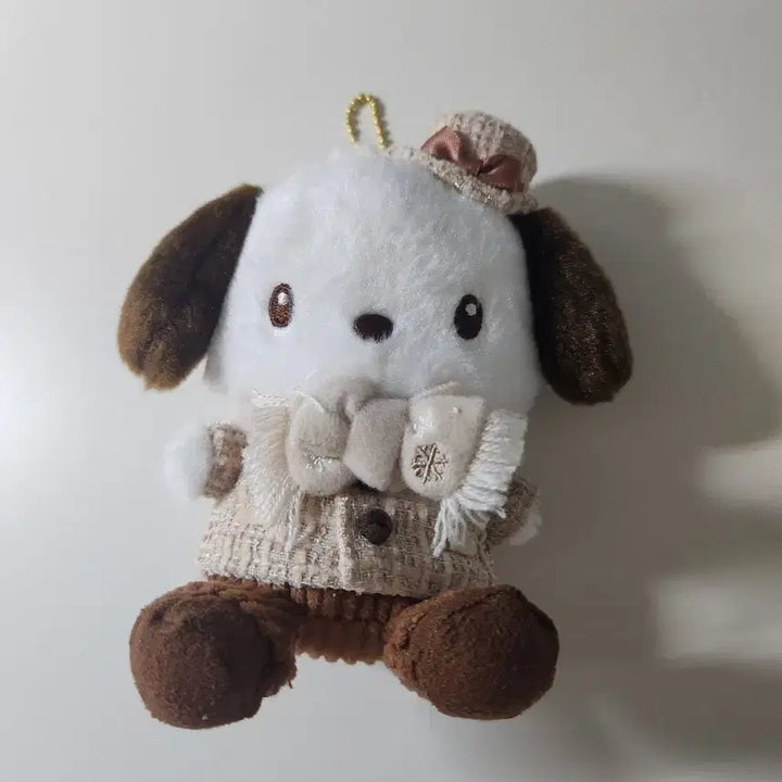 [BUNJANG] Sanrio Pochacco Tweed Mascot Charm / 산리오 포챠코 트위드 마스코트 양도