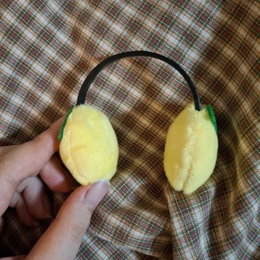 [BUNJANG] Lemon Doll Earmuffs / 인형 귀마개 레몬
