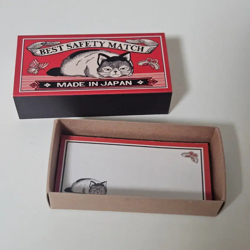 [BUNJANG] Studio Ghibli The Cat Returns Niya Matchbox Memo Pad / 지브리파크 귀를기울이면 고양이 니야의 성냥 박스 메모지