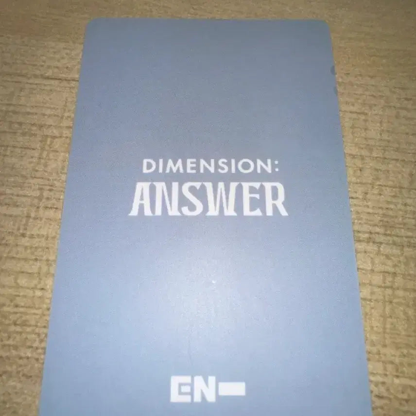 [BUNJANG] ENHYPEN DIMENSION : ANSWER Jungwon Photocard Weverse Exclusive / DIMENSION : ANSWER 위버스 양정원 포카 이즈위