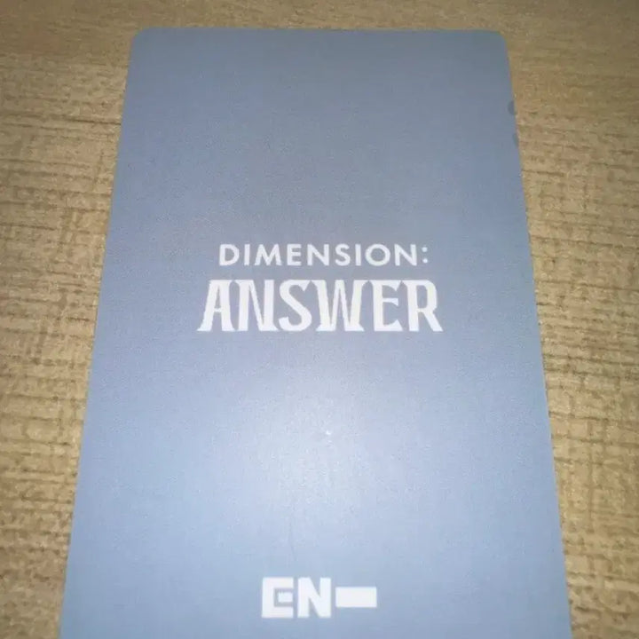 [BUNJANG] ENHYPEN DIMENSION : ANSWER Jungwon Photocard Weverse Exclusive / DIMENSION : ANSWER 위버스 양정원 포카 이즈위