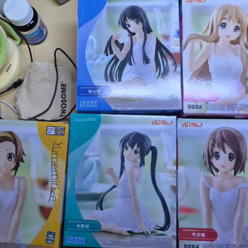 [BUNJANG] K-ON! 5 Types Sealed Figure Bundle Set / 택포 5.3 미개봉 케이온 5종 피규어(일괄)