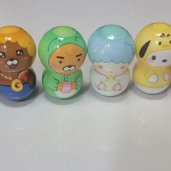 [BUNJANG] Sanrio &amp; Kakao Friends Roly-Poly Figures Bundle Set / 산리오 오뚝이 카카오프렌즈 오뚝이 일괄