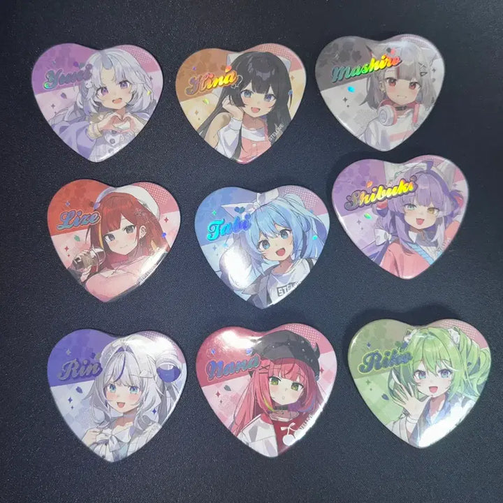 [BUNJANG] Stellive Spring Picnic Can Badge Set / 스텔라이브 봄빛데이트 캔뱃지 전종