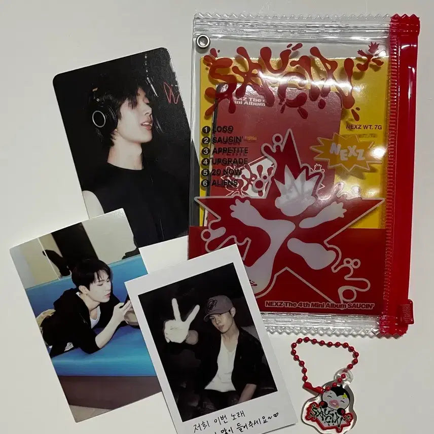 [BUNJANG] NEXZ SAUCIN Photopack Ver. Bundle Set Tomoya Keychain / NEXZ 쏘씬 SAUCIN 포토팩ver. 앨범 뽀모야 키링