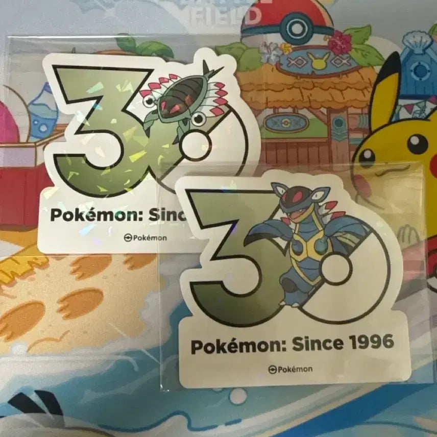 [BUNJANG] Pokemon 30th Anniversary Sticker Bundle - Anorith and Armaldo / 포켓몬스터 30주년 스티커 - 아노딥스, 아말도 일괄