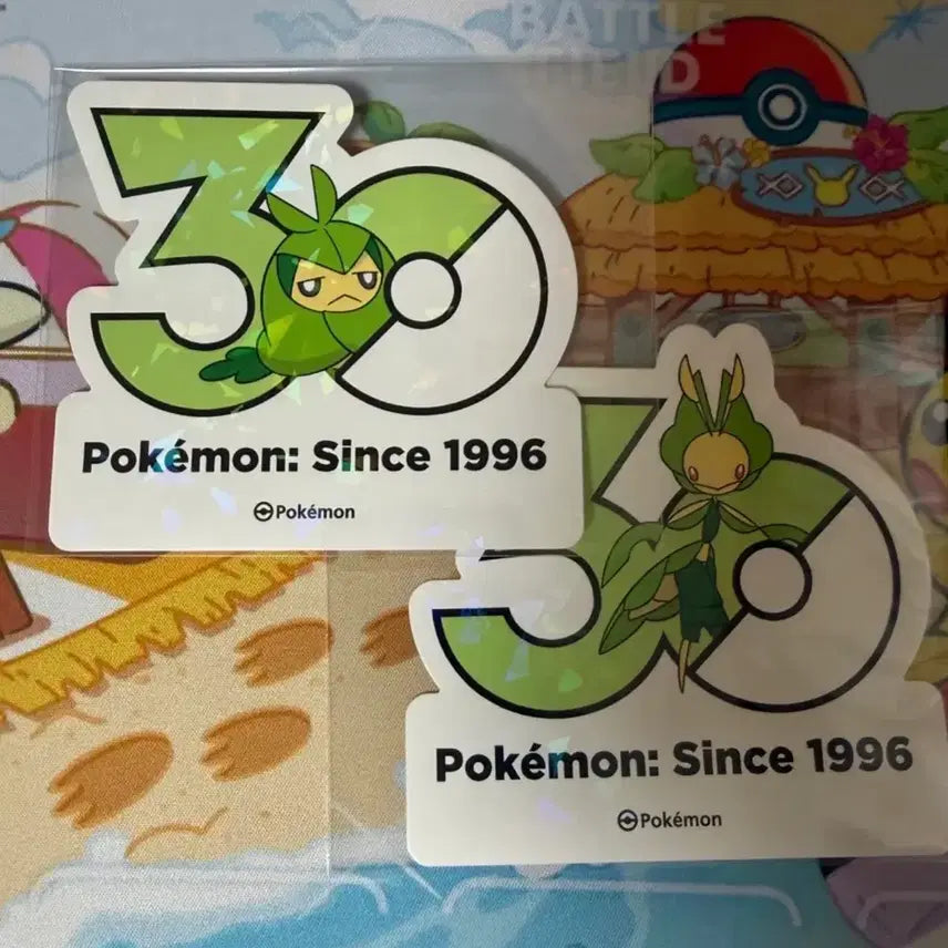 [BUNJANG] Pokemon 30th Anniversary Sticker Bundle - Dunsparce, Maajikarp / 포켓몬스터 30주년 스티커 - 두르쿤, 모아머 일괄