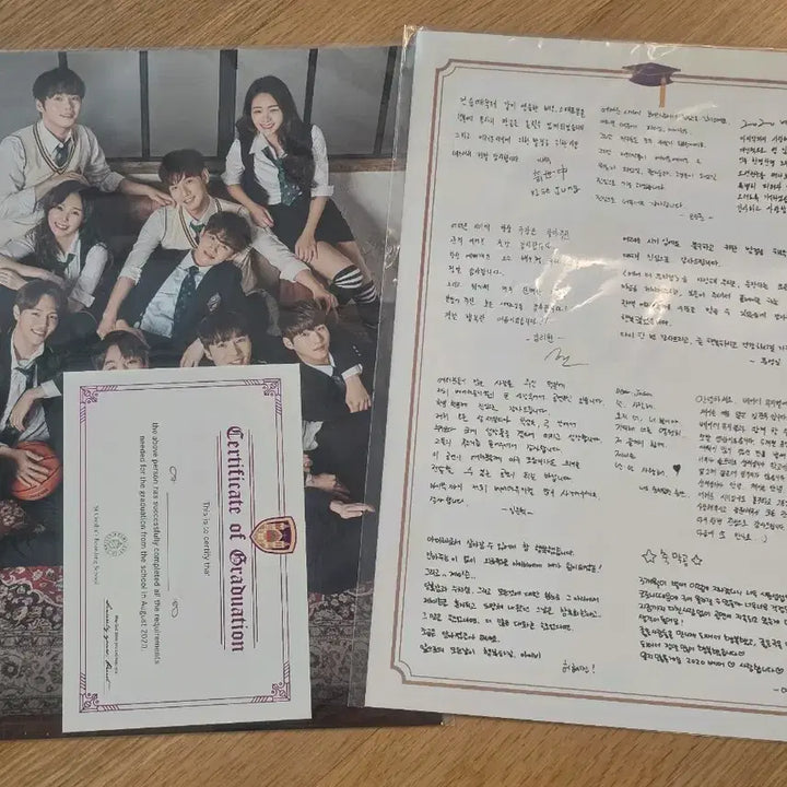 [BUNJANG] 2020 Musical Bare the Musical Photocard + Diploma Set / 2020 뮤지컬 베어더뮤지컬 포토카드+졸업증서