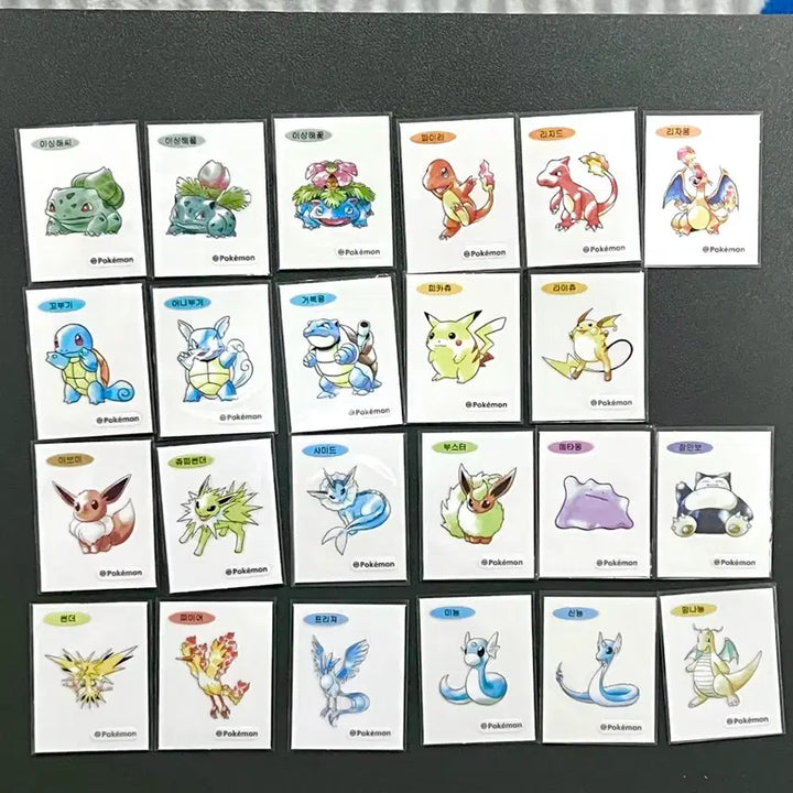 [BUNJANG] Pokemon Artwork Tteokbokki Seal 23 Types / 포켓몬 아트워크 띠부씰 23종 판매 또는 미개봉 노기름 뮤츠 교환