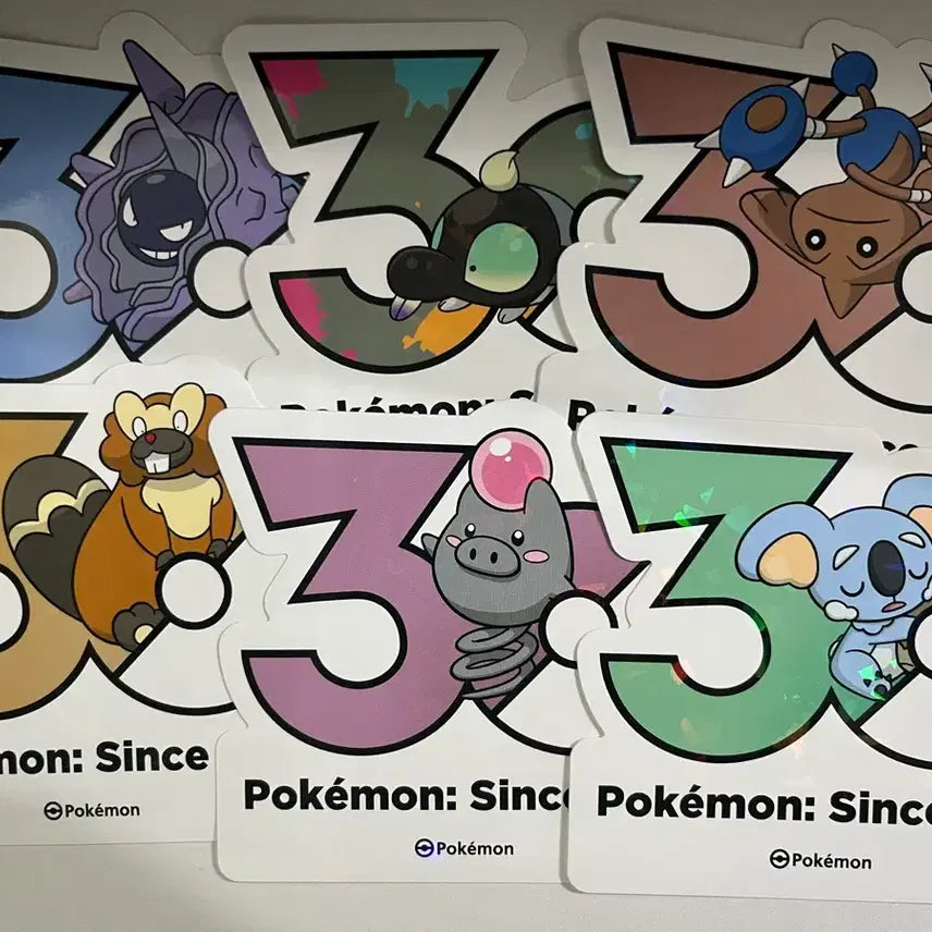 [BUNJANG] Pokemon 30th Anniversary Logo Sticker / 포켓몬 30주년 로고 스티커 판매
