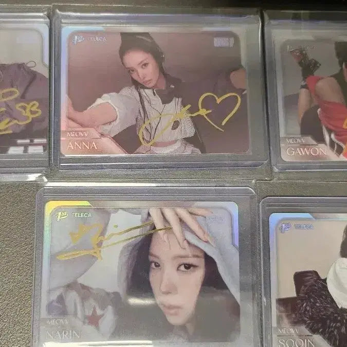 [BUNJANG] Tererka Miyao Signed Print Card Set (5 Types) / 테레카 미야오 인쇄사인 카드 5종 세트 팝니다.