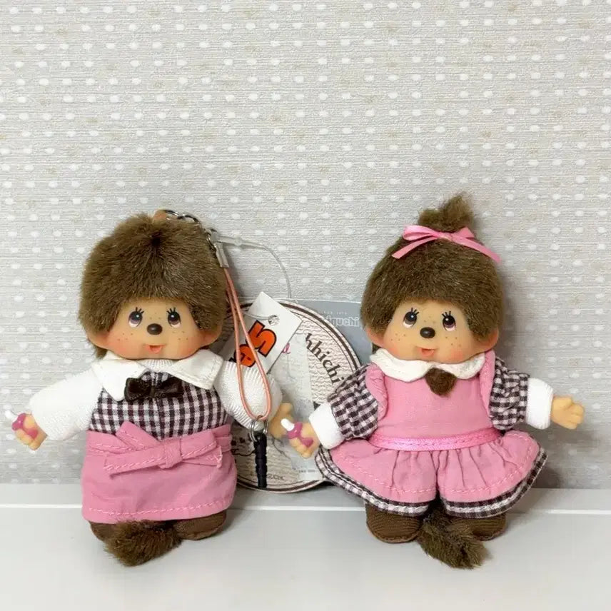 [BUNJANG] Cafe Monchhichi Mini Keyring (Girl - Tag Not Included) / 카페 몬치치 미니키링(여아 택 없음)