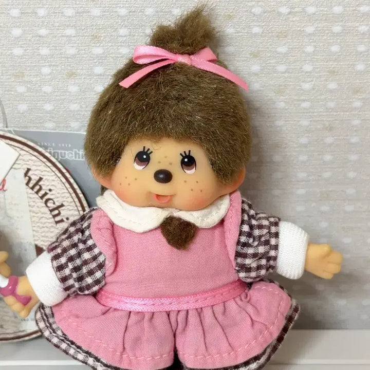 [BUNJANG] Cafe Monchhichi Mini Keyring (Girl - Tag Not Included) / 카페 몬치치 미니키링(여아 택 없음)