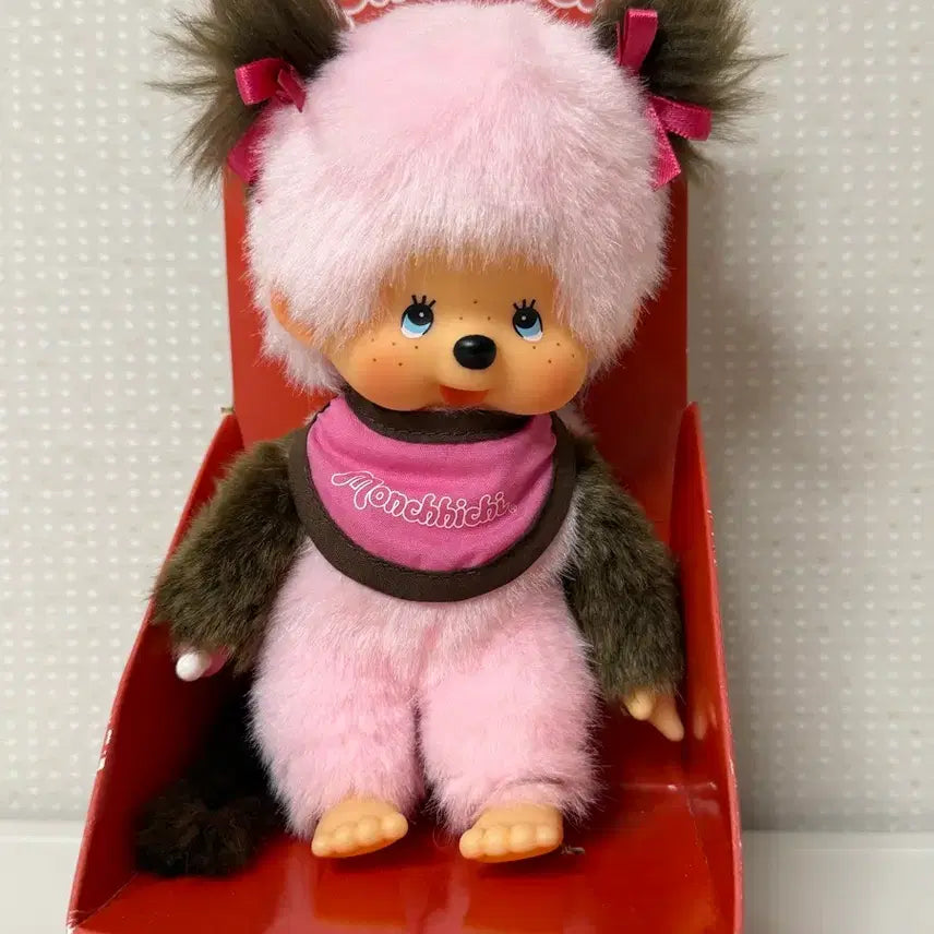 [BUNJANG] Pink Brown Monchhichi / 핑크 브라운 몬치치