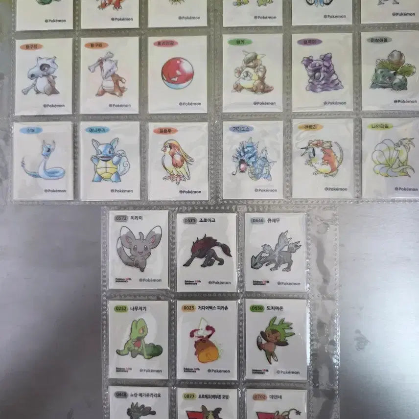 [BUNJANG] Pokemon Stickers Artwork Season 5 Bundle Set (27 Pieces) / 포켓몬띠부씰 아트워크,시즌5 27개일괄