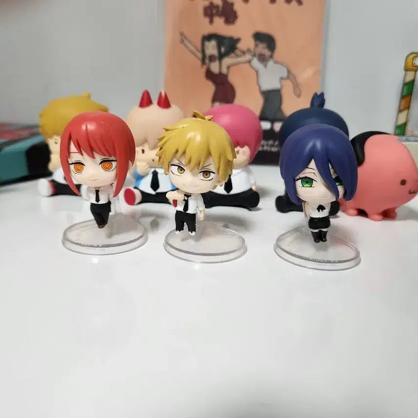 [BUNJANG] Chainsaw Man Makima, Denji, and Reze Standing Gacha Bundle Set / 체인소맨 스텐딩 가챠 마키마, 덴지, 레제 일괄
