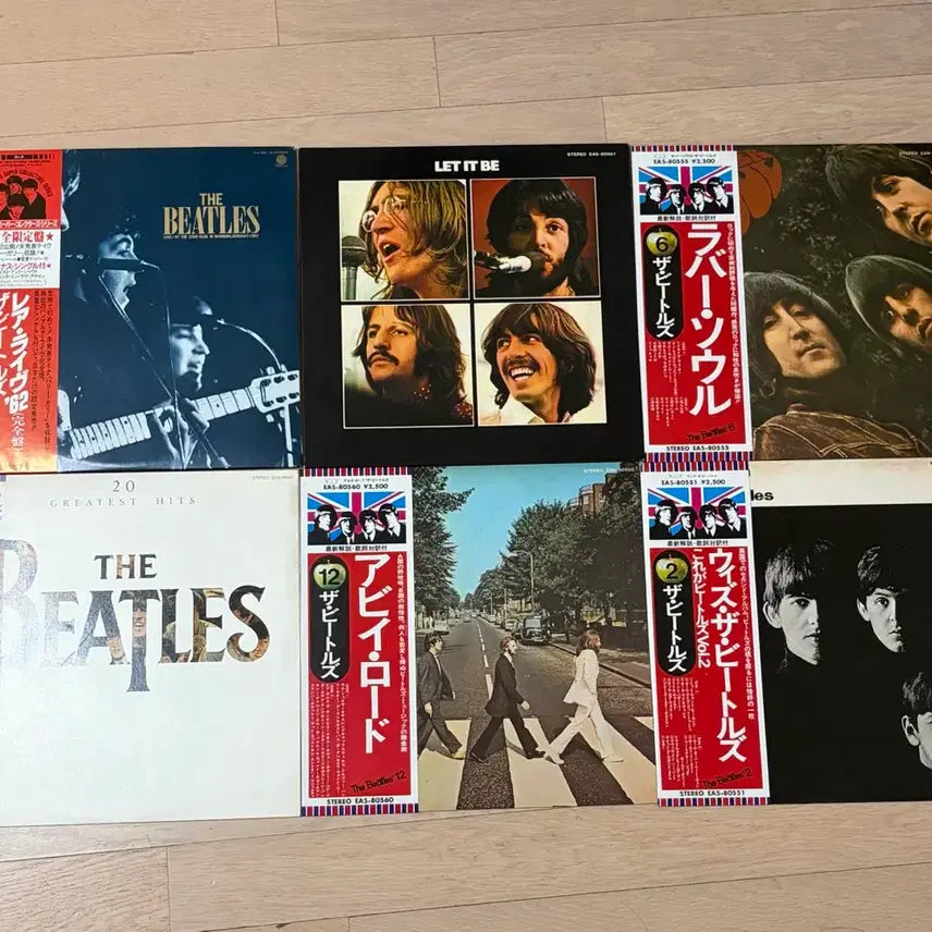 [BUNJANG] The Beatles Japanese Pressing LP Bundle Set (7 Records + 7" Single) - NM++ Condition / 비틀즈 LP 6종 일괄 (일본반 / NM++ / OBI,해설지 완비 / Live 초판 7인치 싱글 포함)