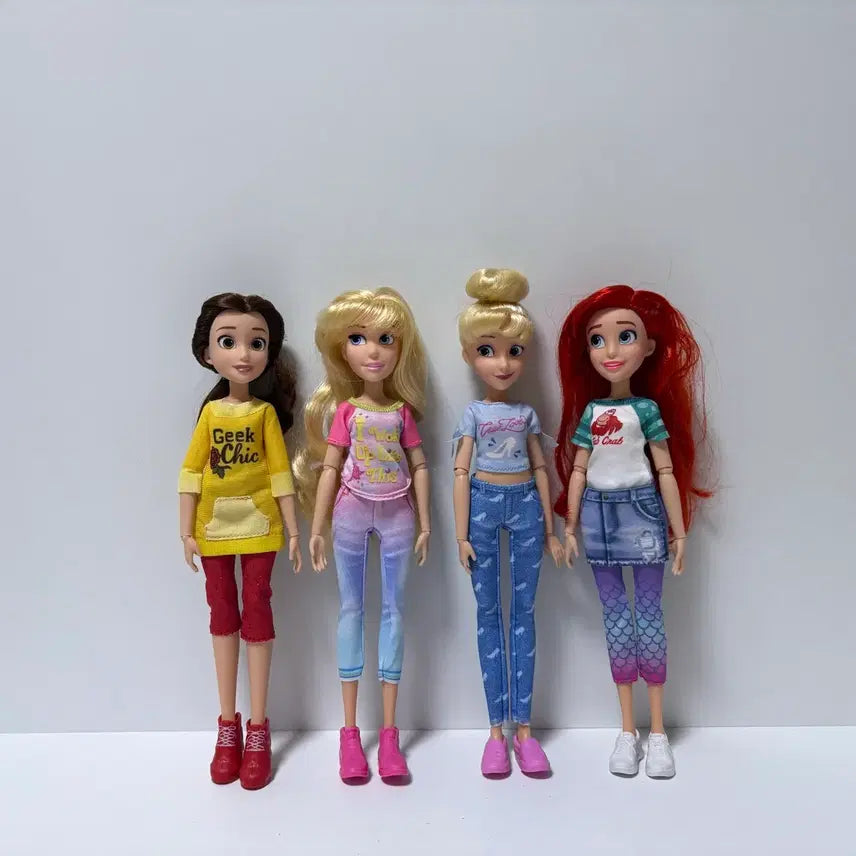 [BUNJANG] Disney Princess Dolls 4-Set / 디즈니 프린세스 인형 4종 세트