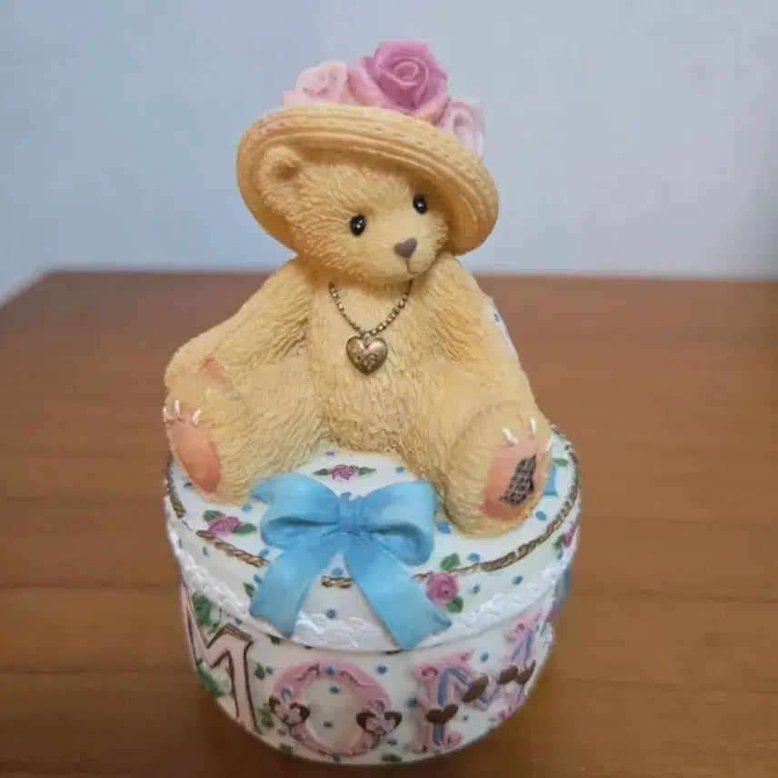 [BUNJANG] Vintage Cherished Teddies Trinket Box with Necklace / 빈티지 체리쉬드 테디즈 트링켓 보석함 레어