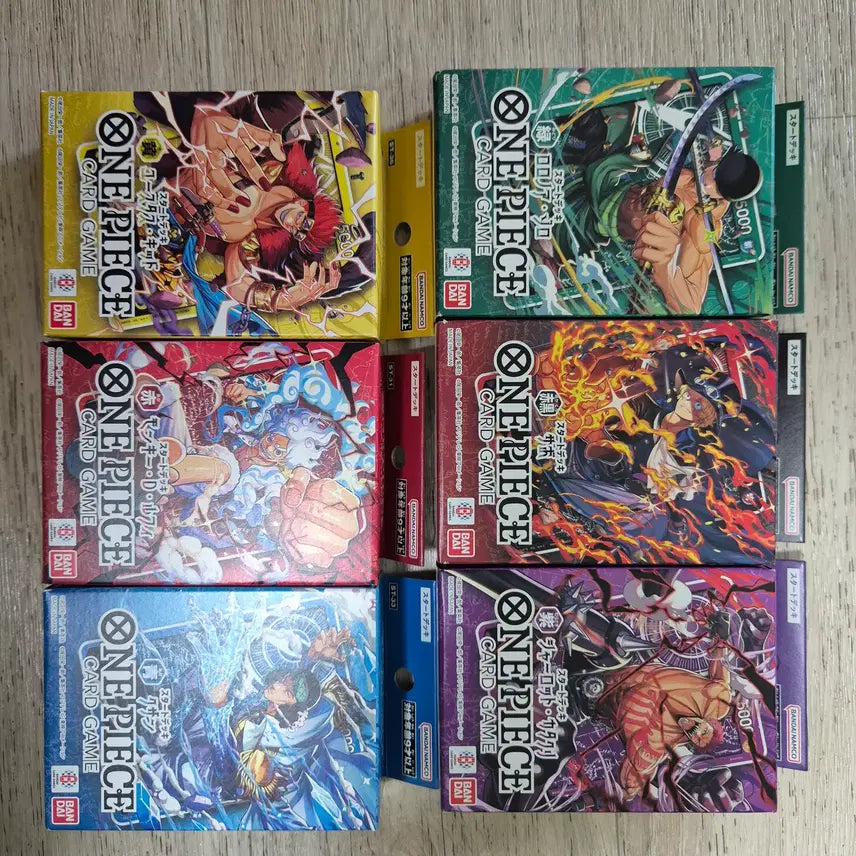 [BUNJANG] One Piece Card Japanese Edition Starter Deck Set (6 Types, Sealed) / 원피스카드 일본판 스타터덱 6종 1세트 미개봉