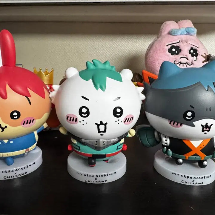 [BUNJANG] My Hero Academia x Chiikawa 3-Figure Bundle Set (Unsealed) / 나히아 치이카와 피규어(개봉, 박스o) 3종 일괄