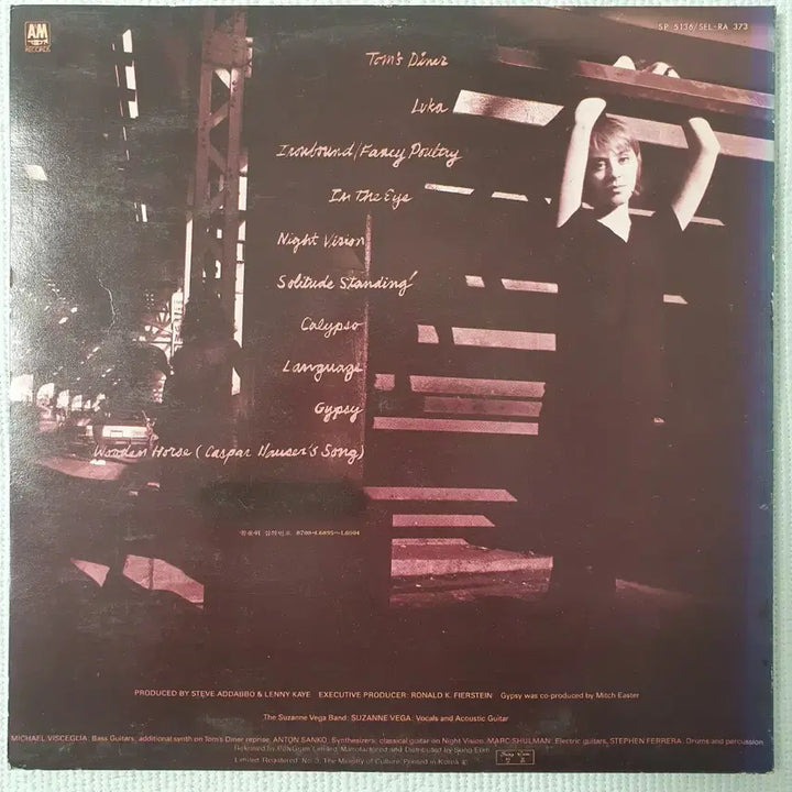 [BUNJANG] Suzanne Vega Solitude Standing LP / SUZANNE VEGA-SOLITUDE STANDING LP