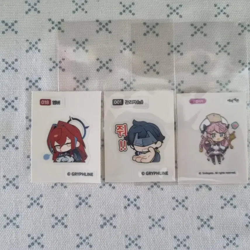 [BUNJANG] Arknights &amp; Epic Seven Tteobsi Seal (Individual) / [개당 가격]명일방주&amp;에픽세븐 띠부씰