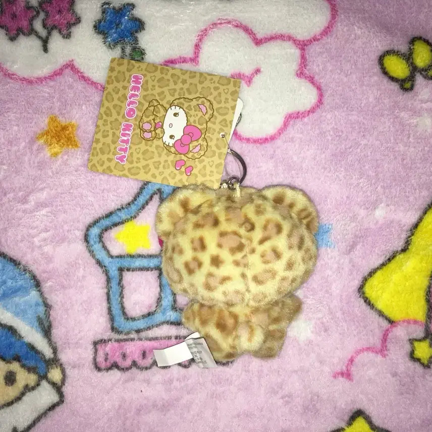 [BUNJANG] Sanrio Hello Kitty Gyaru Kuma Leopard Mascot Keychain / 산리오 정품 헬로키티 갸루쿠마 키티 호피 레오파드 마스코트 키링 갸루 인형