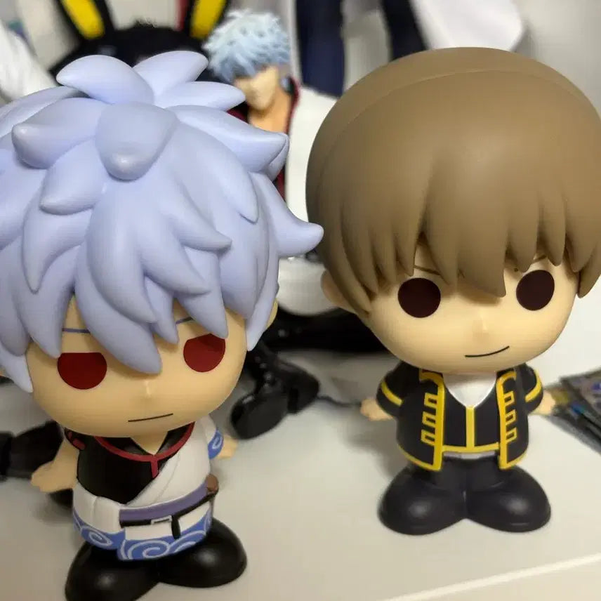 [BUNJANG] Gintama 20th Anniversary Lottery Prize D Gintoki &amp; Sougo Soft Vinyl Figures Set / 은혼 20주년 쿠지 소프비 D상 긴토키, 소고 일괄