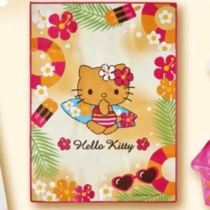 [BUNJANG] Hello Kitty Tanning Kitty Picnic Mat / 헬로키티 쿠지 | 태닝키티 돗자리