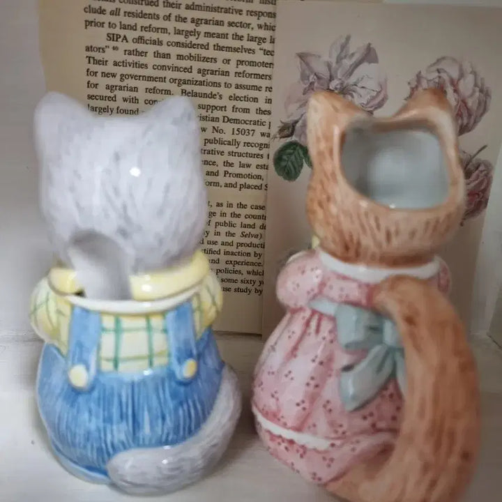 [BUNJANG] Avon Cat Creamer and Sugar Bowl Set / Avon 고양이 크리머 n슈가볼 세트