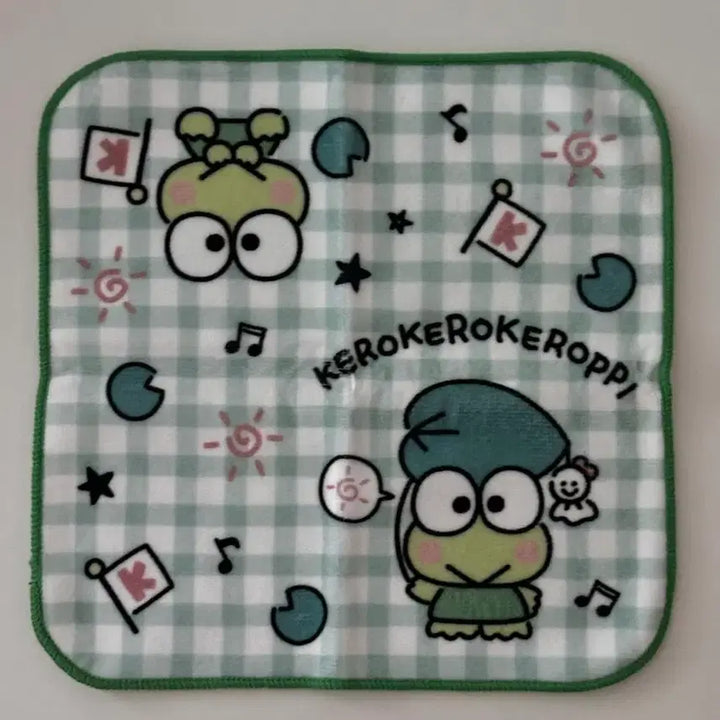 [BUNJANG] Keroppi Hand Towel Mini Towel / 케로피 손수건 핸드타올 일본정품 케로케로케로피 미니 타올