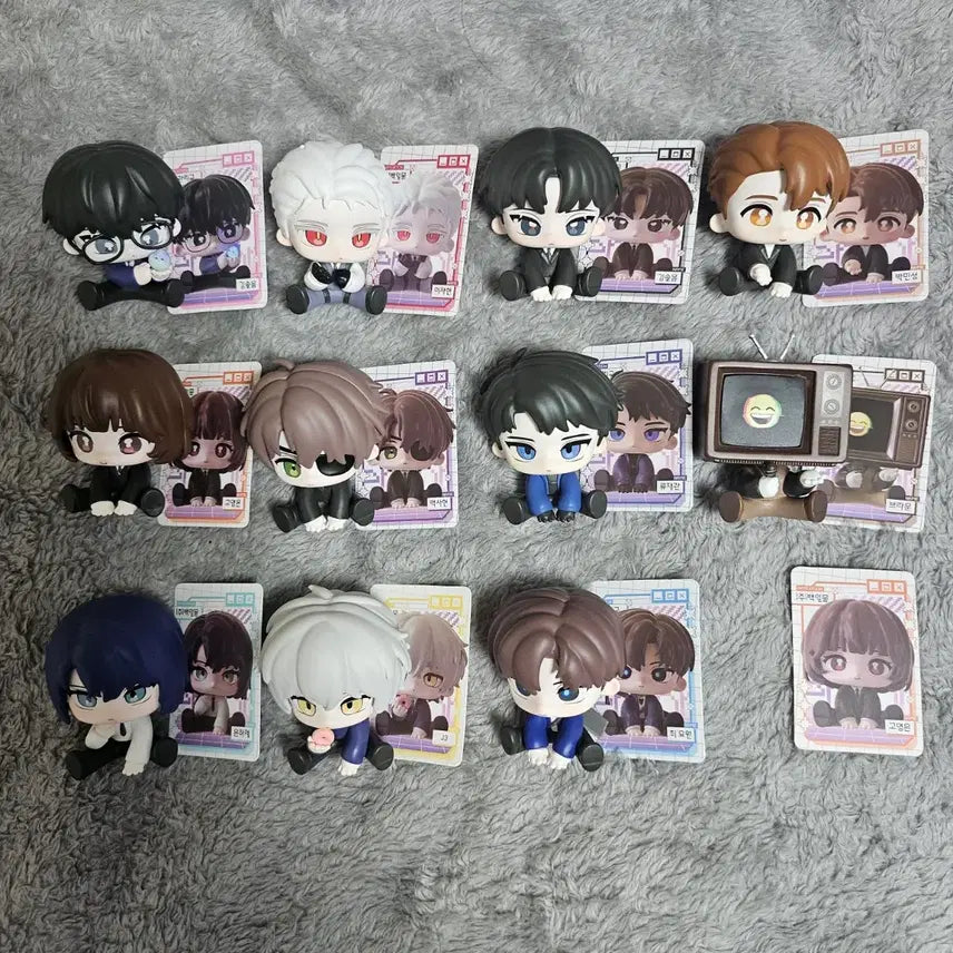 [BUNJANG] Kaidan Shutsugen All Sit Figure Hidden Set Full Box / 괴담출근 모두앉아 피규어 히든 포함 풀 박스 풀세트 괴출 팝업 굿즈 포도 솔음 B세트