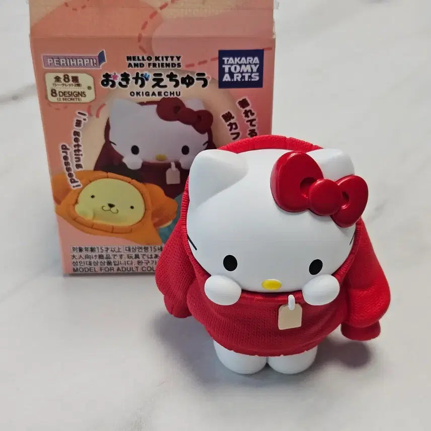 [BUNJANG] Sanrio Hello Kitty OkiGae Perihapi Figure / 산리오 키티 오키가에 옷갈아입는중 PERIHAPI 헬로키티 피규어