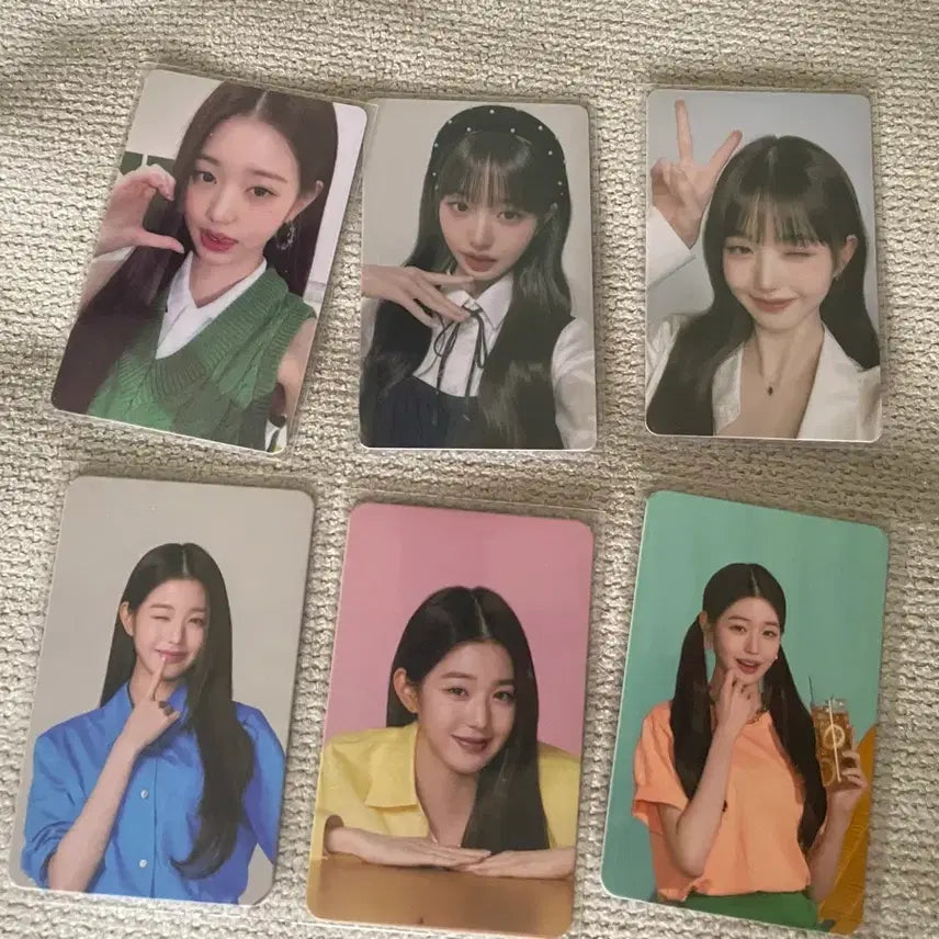 [BUNJANG] Jang Wonyoung Papa Johns SKT Photocard Bundle Set (6 types) / 장원영 파파존스, skt 포카 6종 일괄