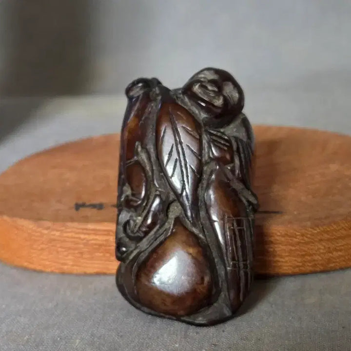 [BUNJANG] Chinese Antique Amber Carving Ornament / 장식품